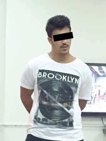 الشاب اللبناني بعد القبض عليه