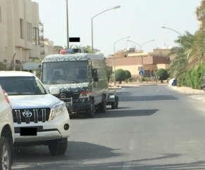 القوات الخاصة تعاين احد المنازل في منطقة العدان﻿
