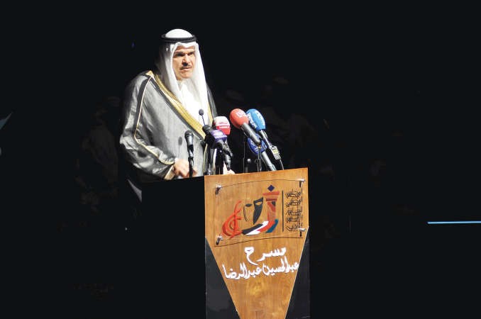 وزير الاعلام والشباب الشيخ سلمان الحمود يلقي كلمتهانور الكندري