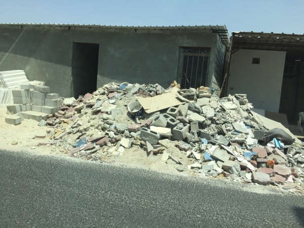 غرف وديوانيات مخالفة قيد الانشاء﻿
