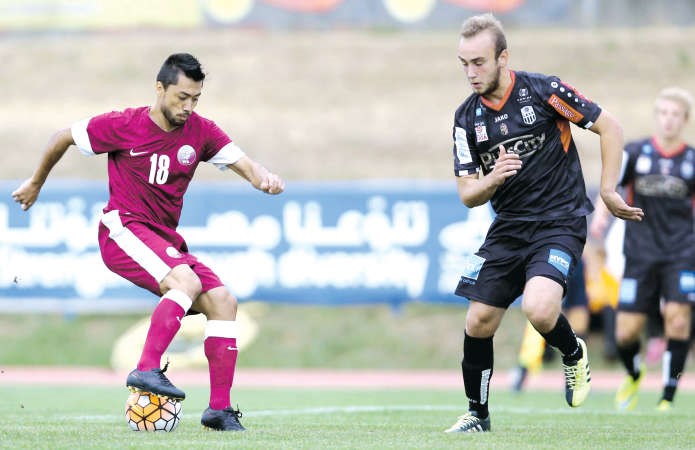 تاباتا خلال لقاء قطر ولاسك لينز النمساوي