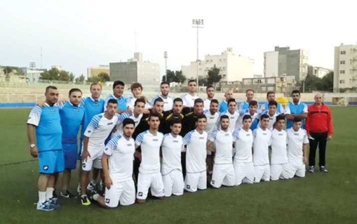 منتخب شباب سورية عقب وصوله الى مدينة مشهد في ايران﻿