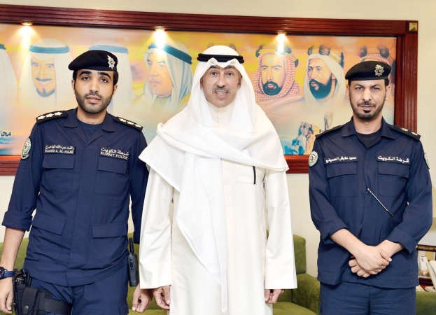 الشيخ فواز الخالد مستقبلا الحسيني والهاجري﻿