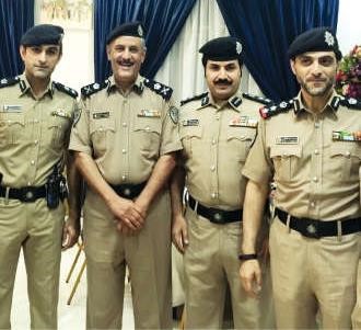  اللواء زهير النصرالله والعقيدان ناصر العدواني ونبيل الشطي والمقدم ناصر العتال ﻿