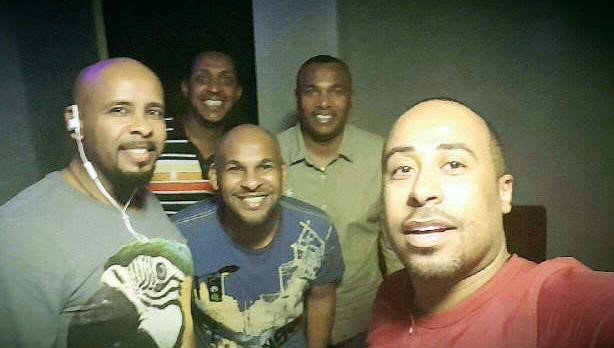 العماني مع خالد ومشعل ميامي في استديو اوبرا﻿