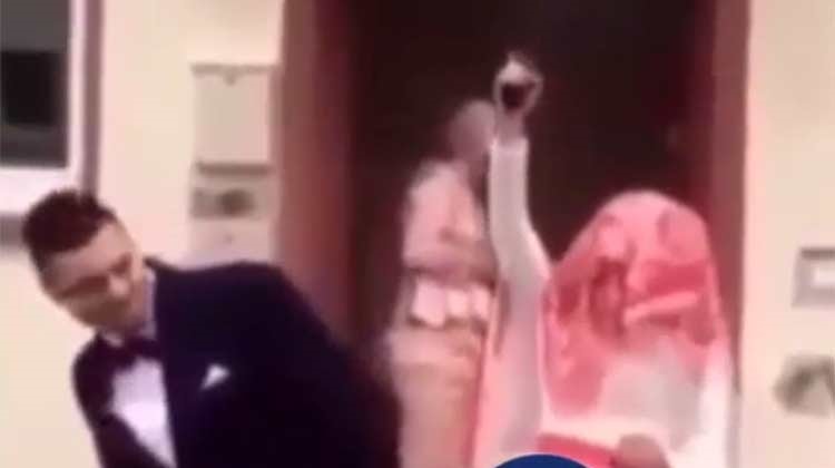 بالفيديو.. عروس تطلق النار في زفافها
