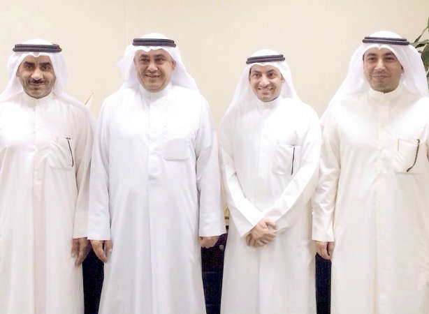 دمطر المطيري مستقبلا دسعد الشبو ووفد الاتحاد