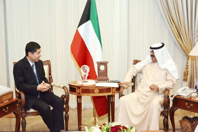  ومستقبلا السفير الصيني وانغ دي