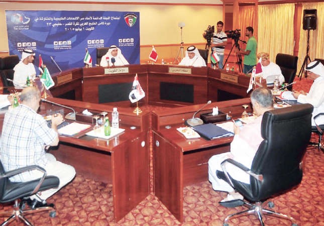 اجتماع سابق لامناء سر الاتحادات الخليجية﻿