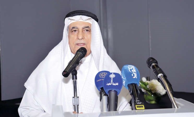 منتج الفيلم الاعلامي القدير جاسم الغريب اثناء القاء كلمته