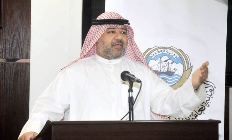 دخالد مهدي متحدثا خلال المؤتمر الصحافي محمد هاشم 