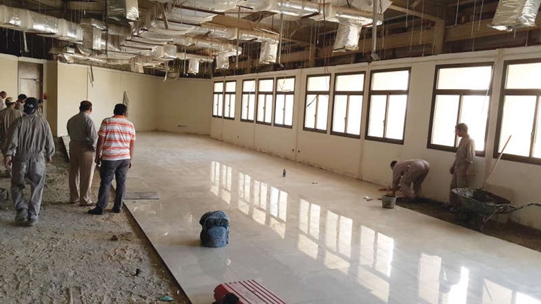 إعادة تأهيل وتجهيز المباني الجامعية لاستقبال العام الجديد