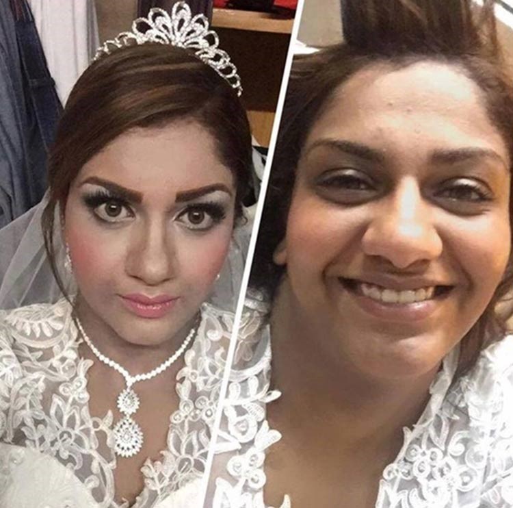 بالصور.. هكذا رد رجل مصري على تعليقات «فيس بوك» حول شكل زوجته قبل وبعد المكياج