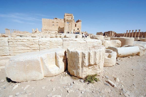 معبد بل الاثري في تدمر رويترز
