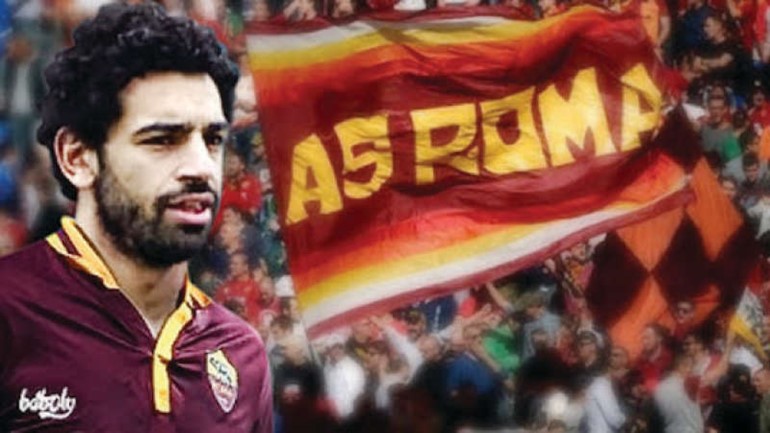 محمد صلاح مع روما
