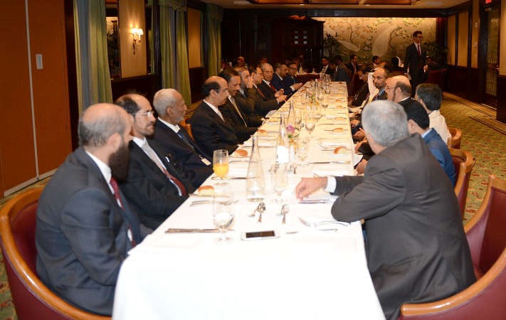 جانب من حفل عشاء اقامه الرئيس مرزوق الغانم على شرف رؤساء البرلمانات العربية﻿