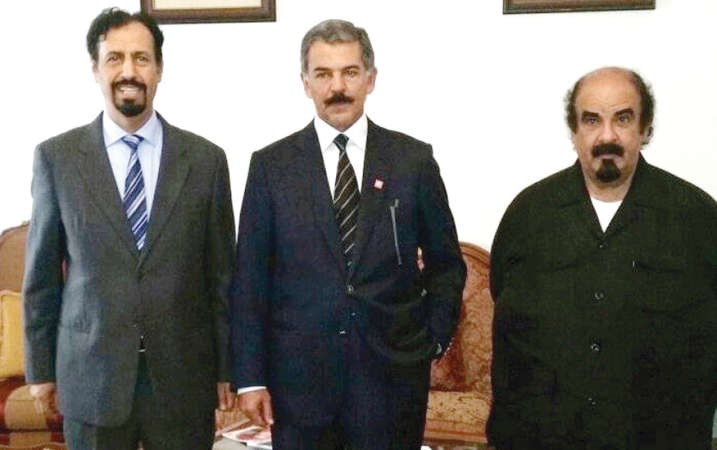 الشيخ محمد الخالد والشيخ علي الخالد والشيخ احمد الخليفة﻿