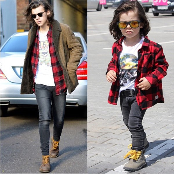 بالصور.. طفل إيراني يشغل إنستغرام بشبهه من هاري ستايلز من one direction