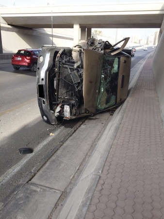 مركبة رباعية الدفع كانت احد اطراف حادث الخامس