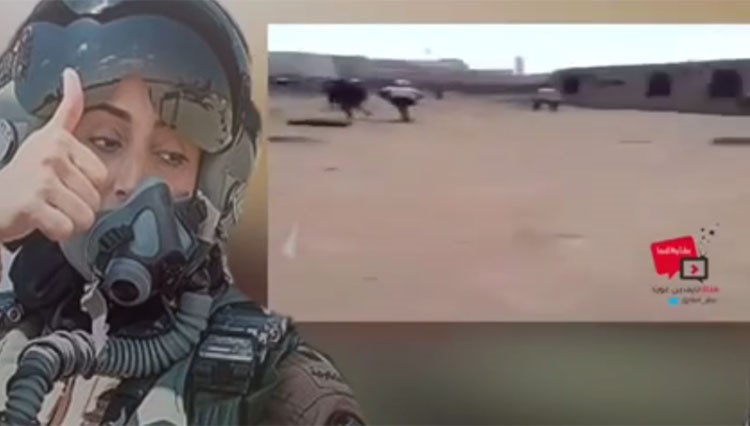 بالفيديو.. حوثيون يهربون من القصف مرددين اسم الطيار الاماراتية "مريم المنصوري" 