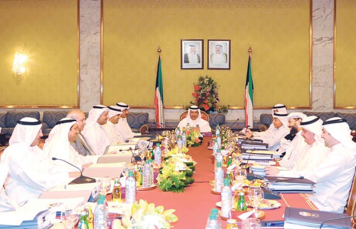 سمو الشيخ جابر المبارك مترئسا اجتماع مجلس الوزراء﻿