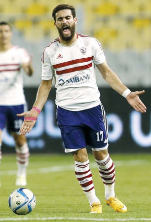 باسم مرسي يغيب عن صفوف الزمالك في مباراة اورلاندو