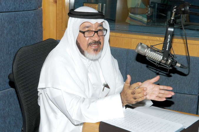 الزميل يوسف عبدالرحمن اثناء اللقاء