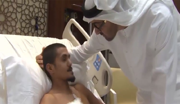 بالفيديو.. محمد بن زايد يروي قصة جريح إماراتي "تقشعر لها الأبدان"