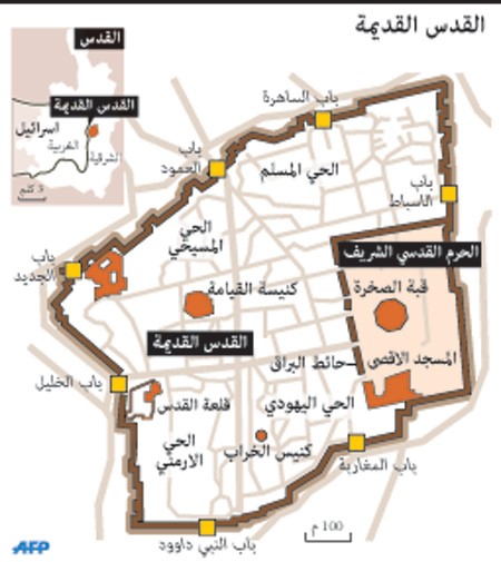 قوات الاحتلال دخلت باحة المسجد الأقصى  عقب صلاة الفجر وهاجمت المصلين