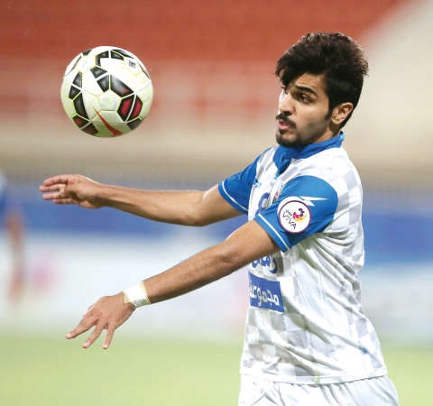 فيصل زايد احد النجوم الحاليين في الكرة الكويتية من ابناء الجهراء﻿