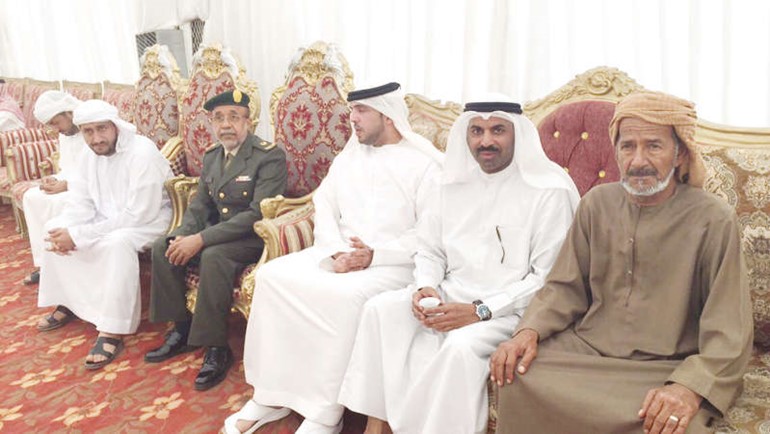 طارق العلي في عزاء الشهيد راشد محمد راشد الخنبولي﻿