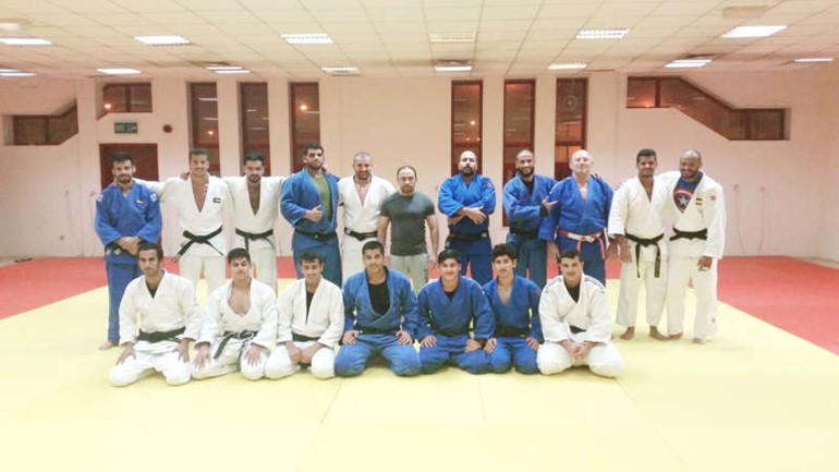 بدر الشراد يتوسط منتخبات الجودو