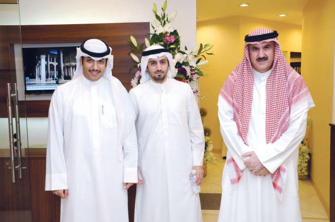 عبدالرحمن الجاسر وفهد الجاسر يباركان للمحامي خالد السويفان﻿