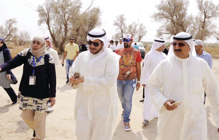 جانب من الجولة داخل المحمية﻿