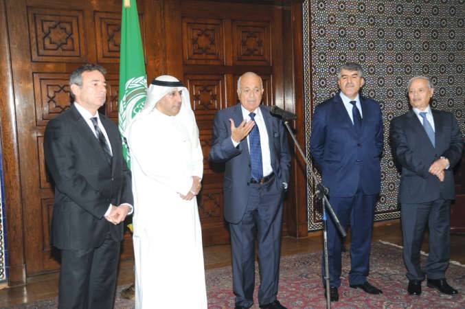 1دنبيل العربي في احتفالية تكريم الديحانيناصر عبدالسيد﻿