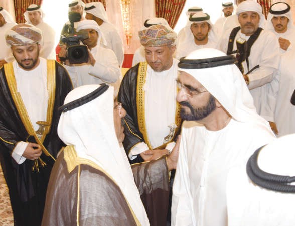  الشيخ ناصر صباح الاحمد معزيا الشيخ محمد بن راشد 