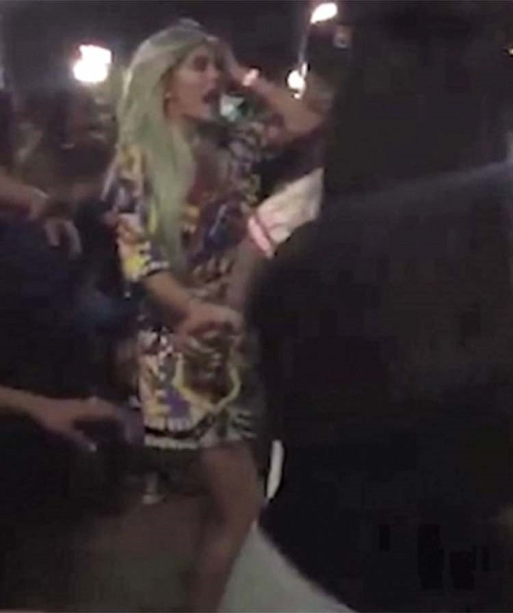 بالفيديو والصور.. معجب يشد شعر كايلي جينر وهي تصرخ وتهرب