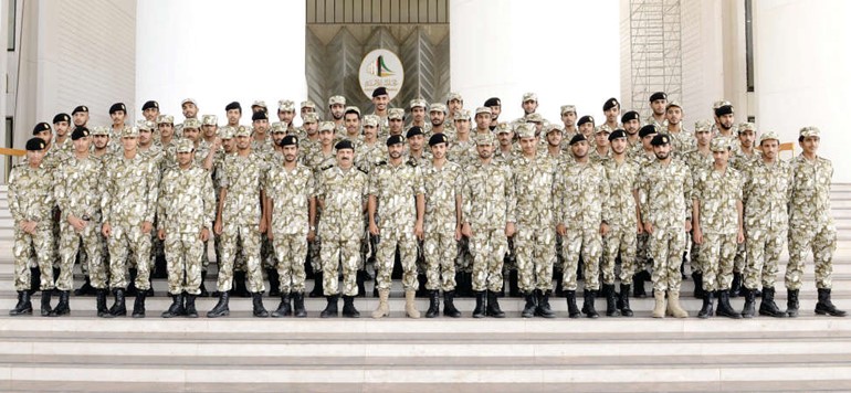 حرس مجلس الامة في لقطة جماعية بعد اختتام الدورة التدريبية