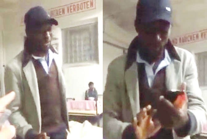 صورة عن فيديو للافريقي منتحل صفة اللاجئ السوري