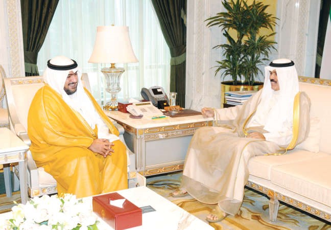 سمو نائب الامير مستقبلا الشيخ ثامر العلي ﻿