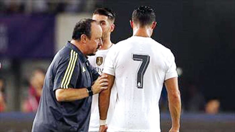 بينيتيز يعول كثيرا على مهاجمه رونالدو