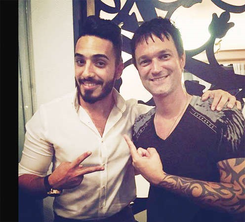  ومع المطرب العالمي Jeff Gutt﻿