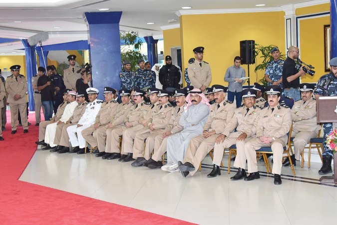 كبار الضباط خلال حفل الاستقبال