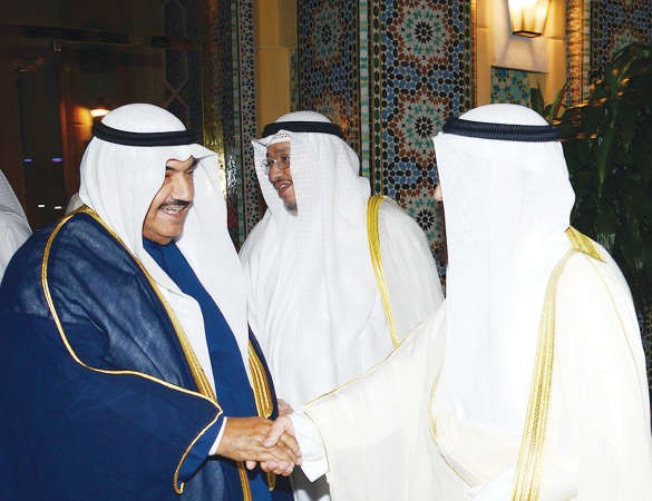 سمو الشيخ ناصر المحمد يتلقى التهاني بالعيد ﻿