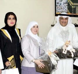 دمطر المطيري وفاطمة الملا ووضحة العنزي