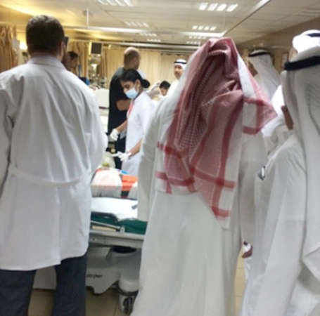 اسعاف المصابين بعمليات مستشفى الفروانية﻿