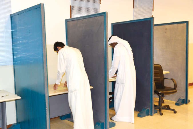 خلال عملية الاقتراع