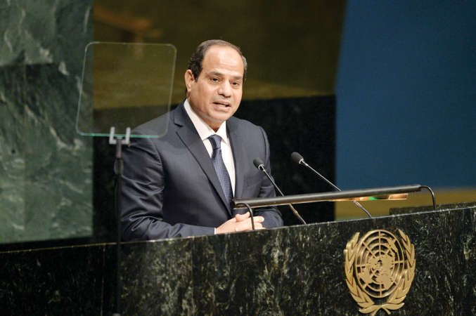السيسي يلقي كلمته بقمة التنمية المستدامة بمقر الامم المتحدةافپ 