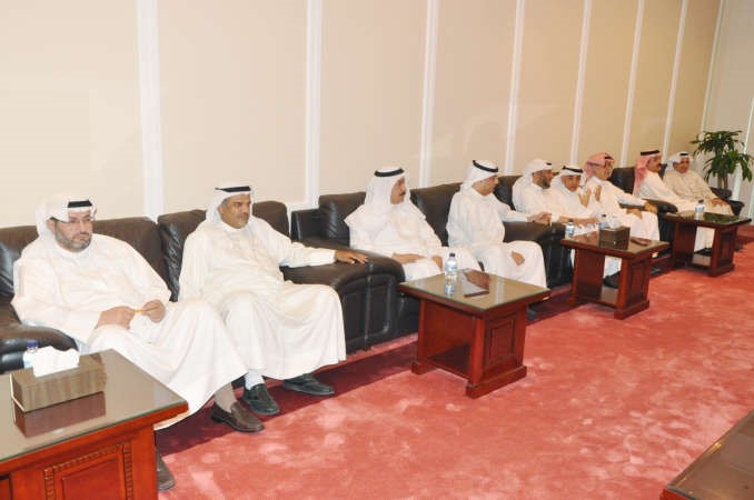 جانب من الوكلاء المساعدين خلال الاستقبال 