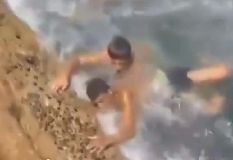 شاهد.. فيديو صادم على شاطئ بيروتي